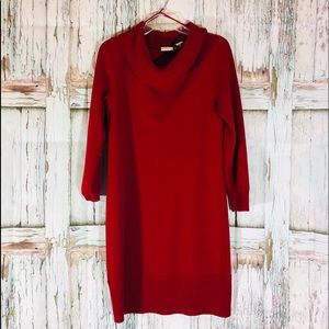 Small red sweater dress
